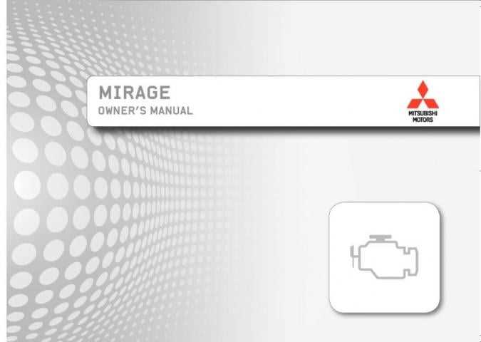 mitsubishi mirage owners manual