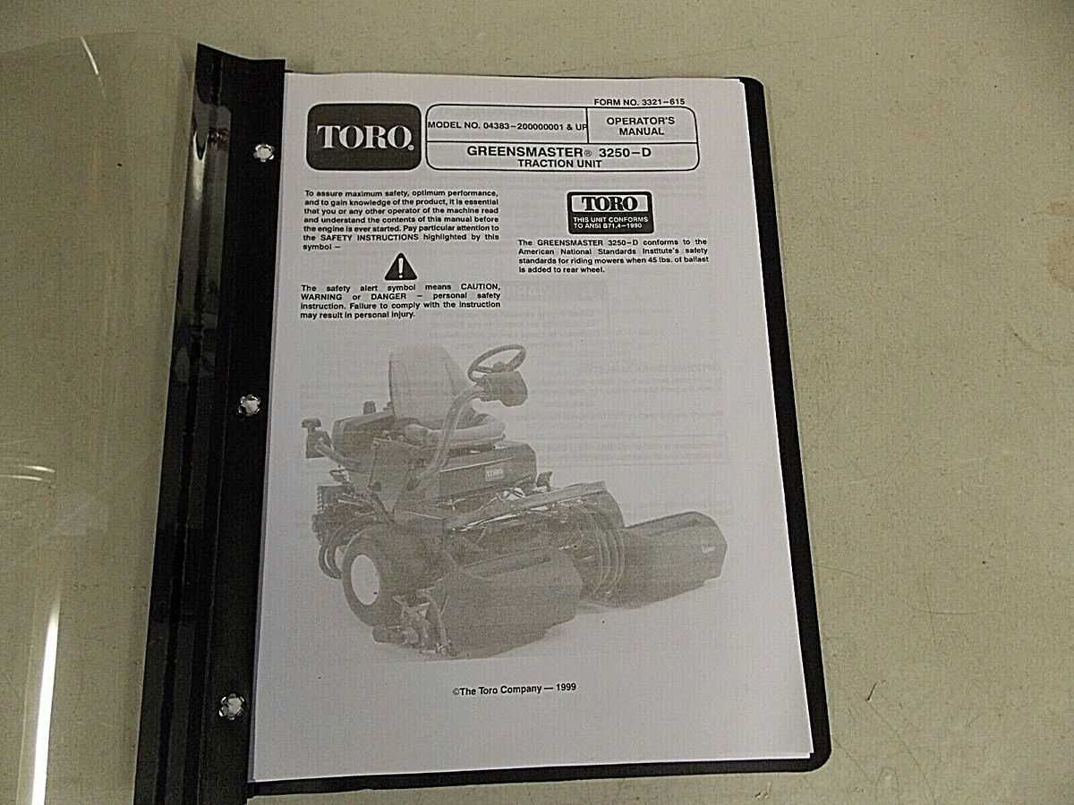 toro sr4 owners manual