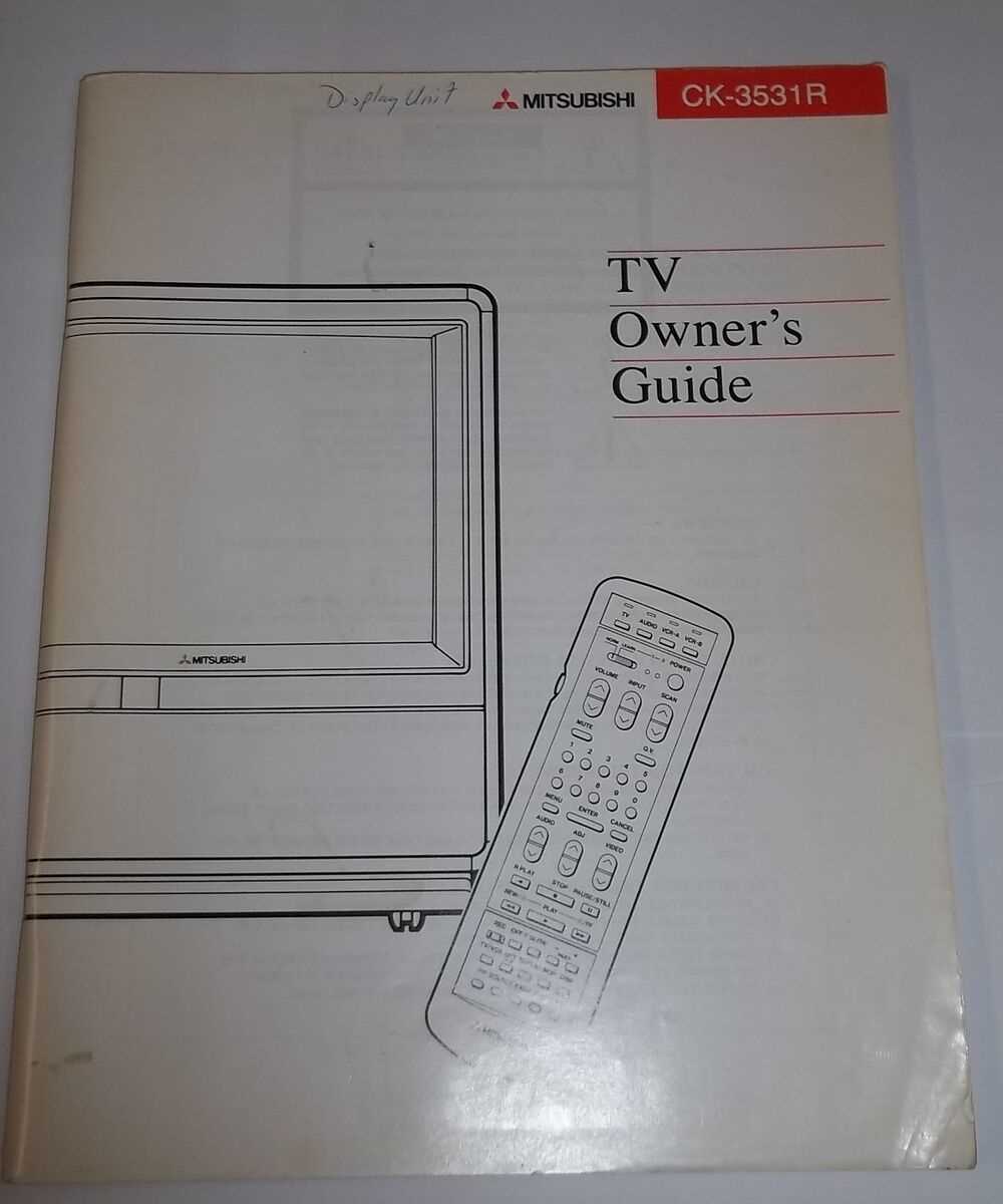 mitsubishi tv owners manuals