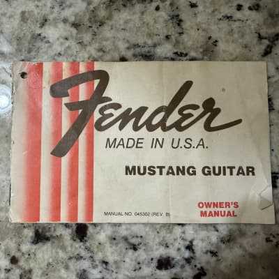 fender mustang owners manual