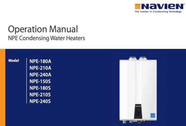 navien npe 240a owners manual