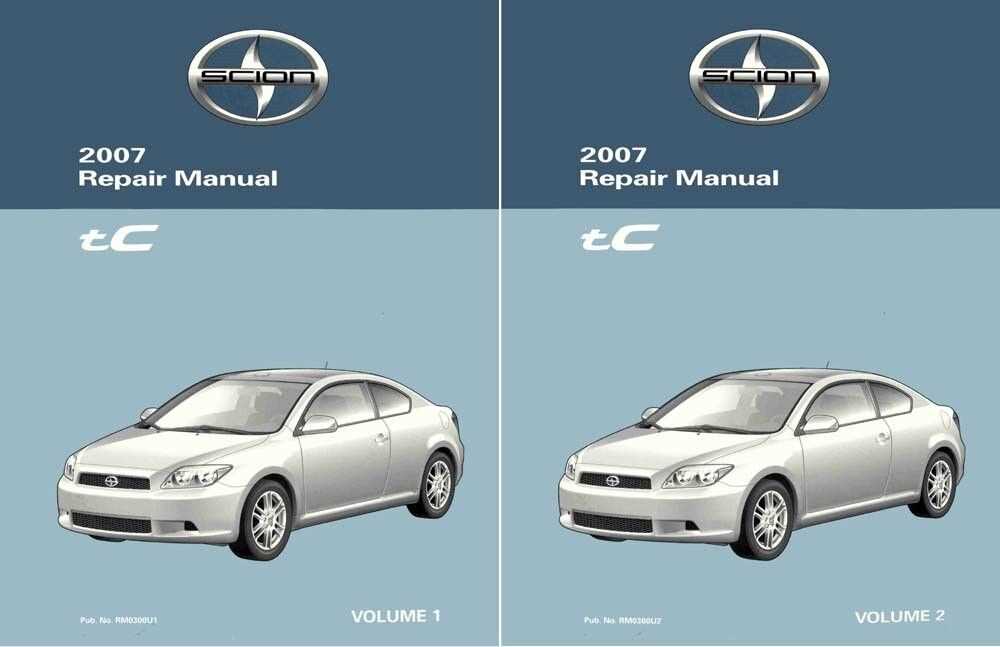 2007 scion tc owners manual