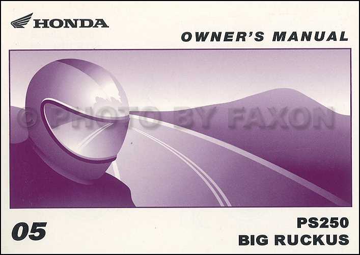 2009 honda ruckus owners manual