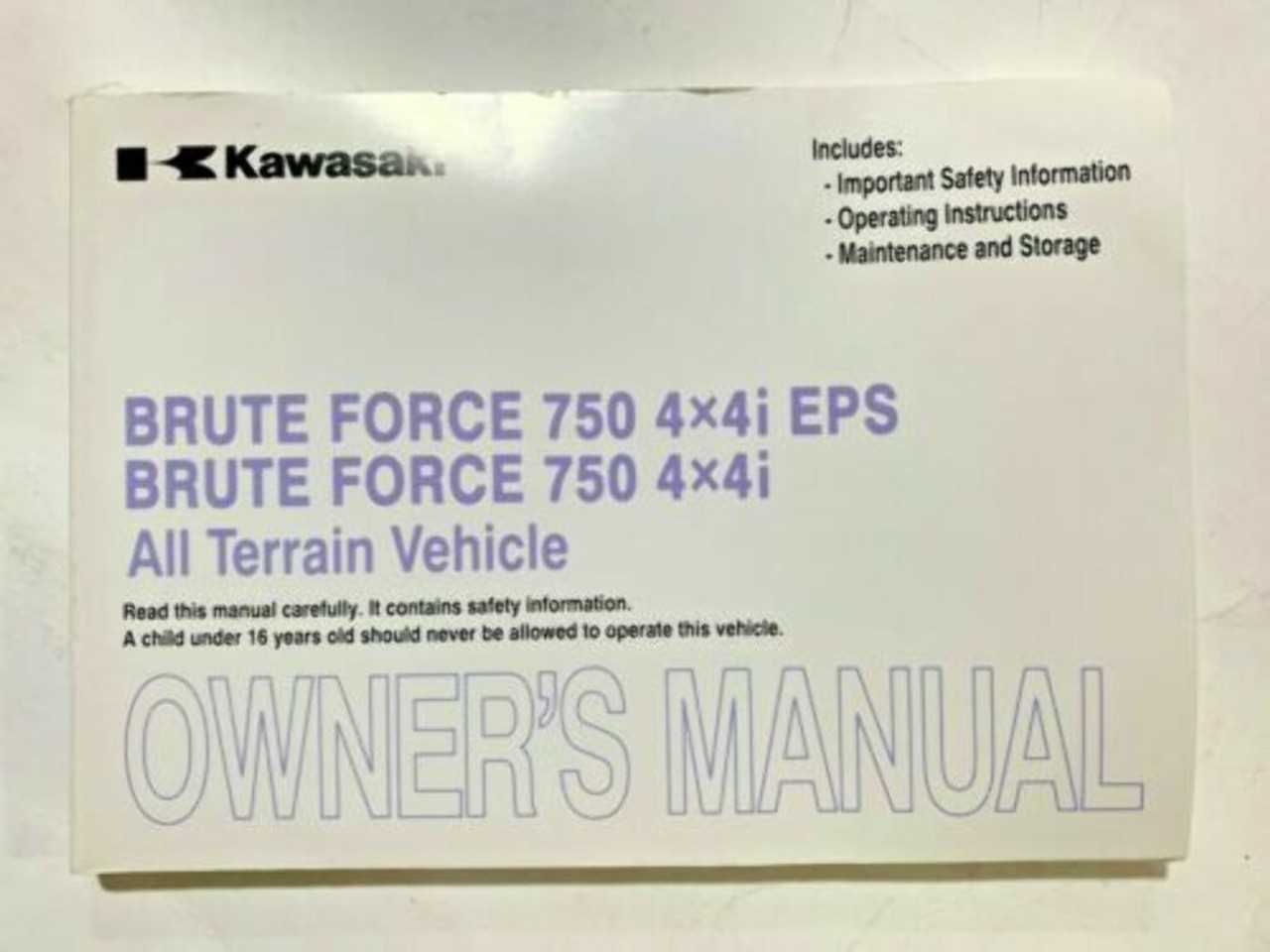 kawasaki brute force 750 owners manual