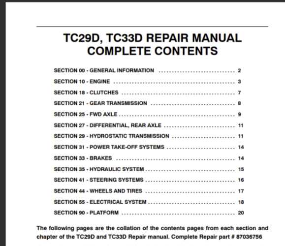 new holland tc30 owners manual