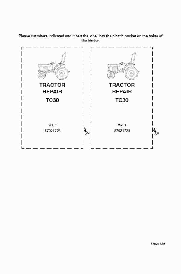 new holland tc30 owners manual