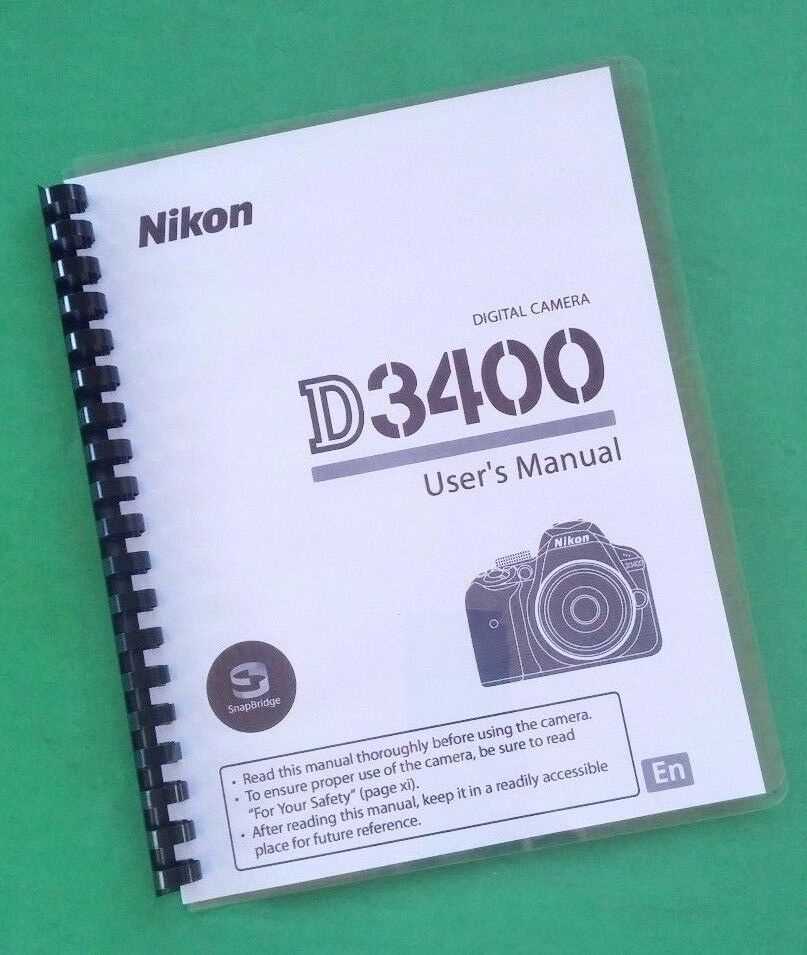 nikon d3400 owners manual