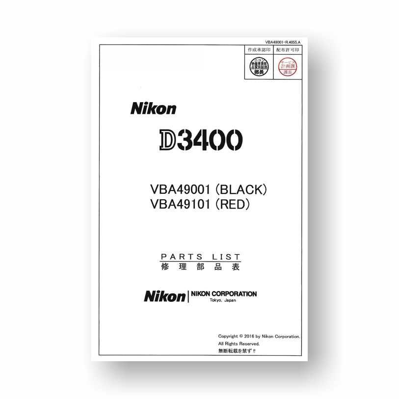 nikon d3400 owners manual