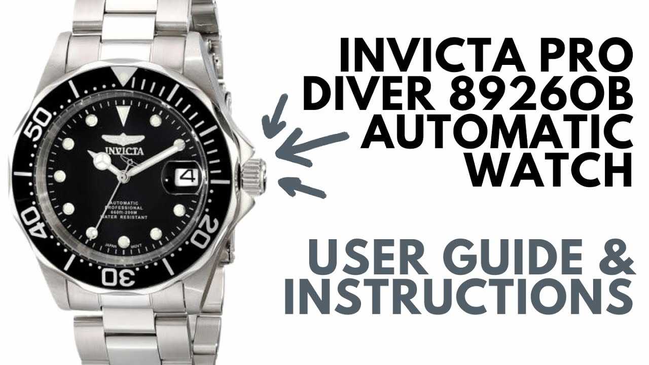 invicta watch owners manual