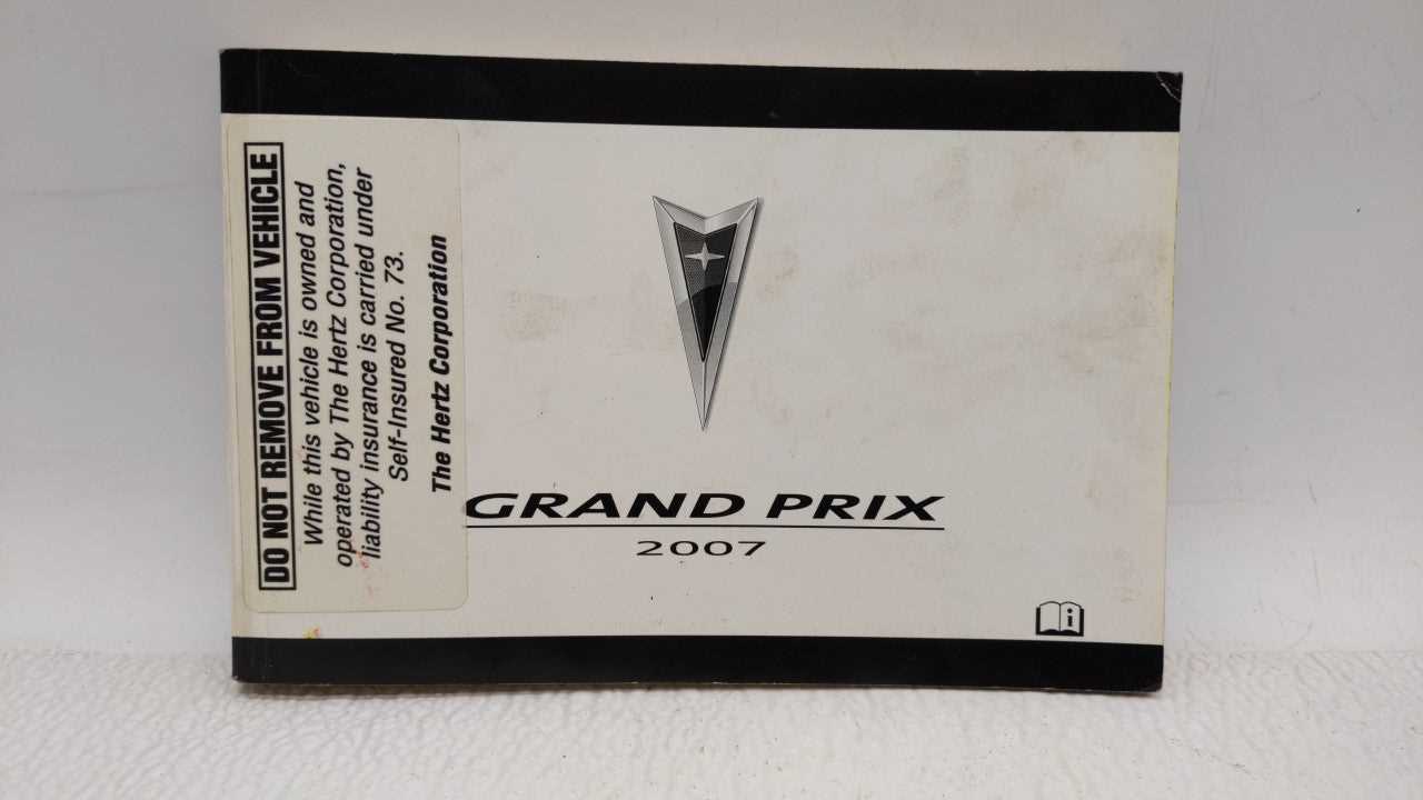 2007 grand prix owners manual