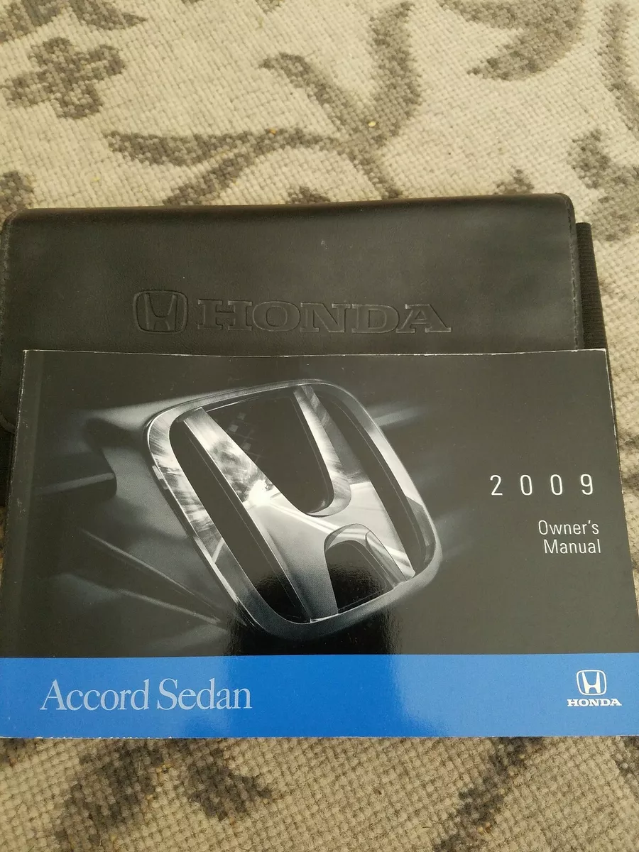 2009 accord owners manual