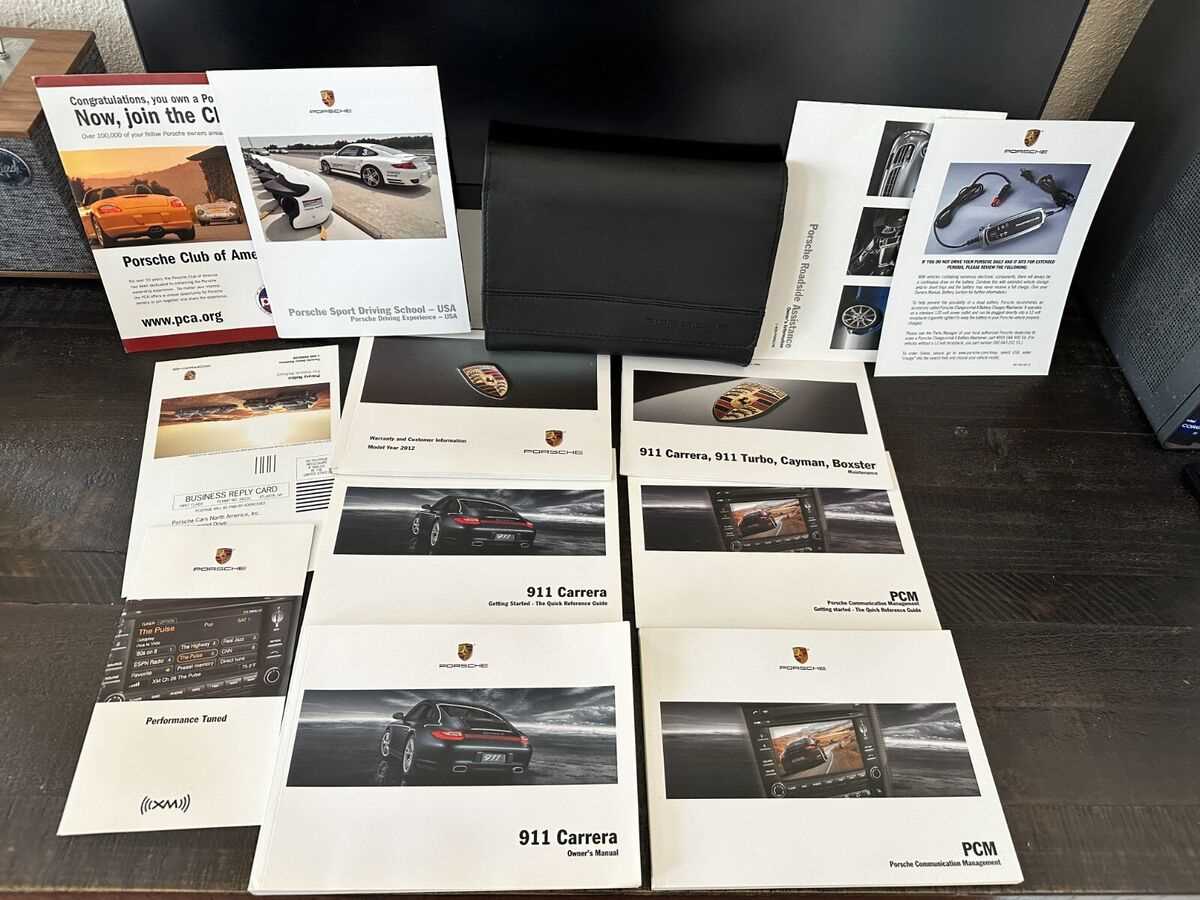 2011 porsche cayman owners manual