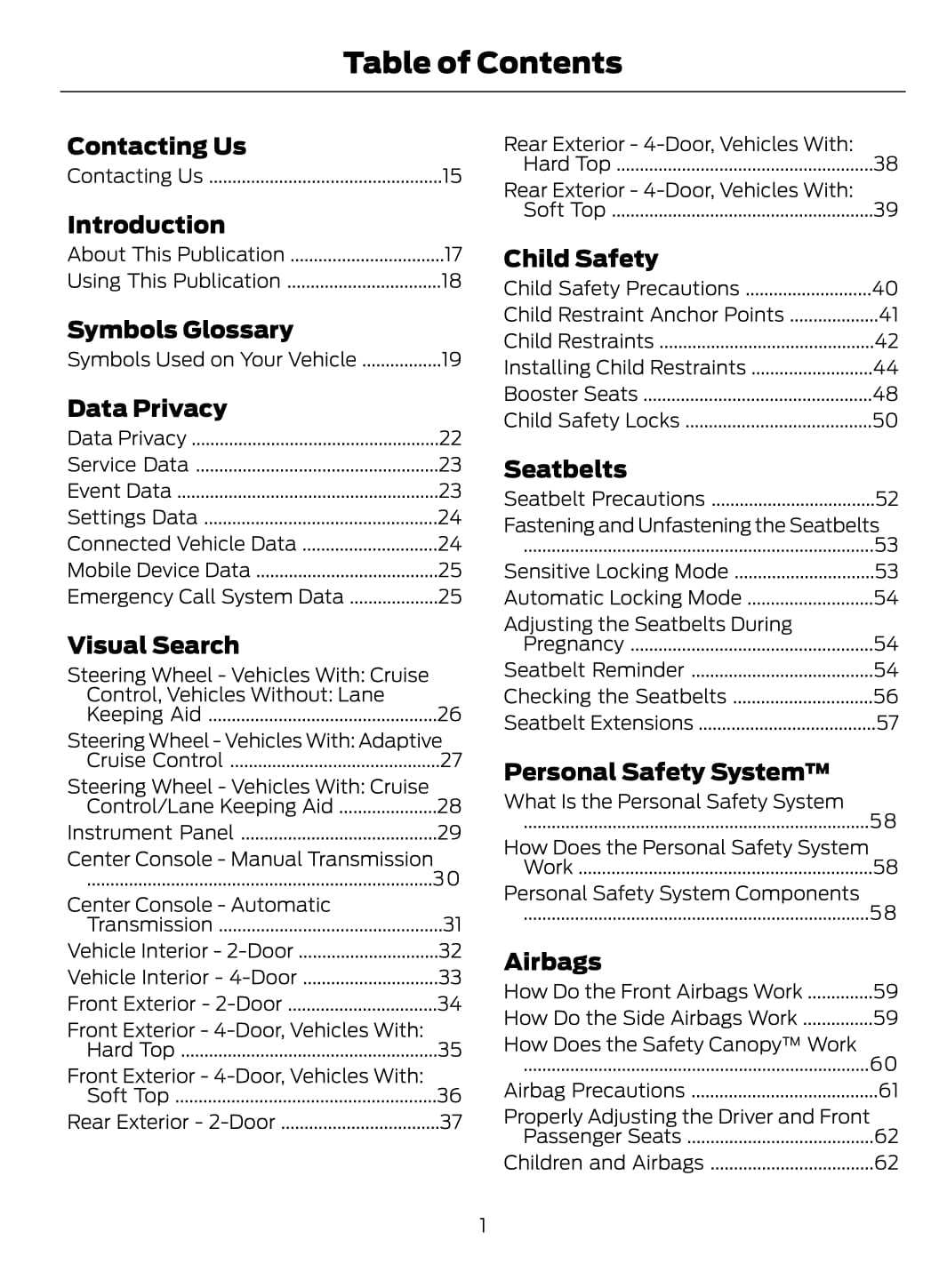 2021 ford bronco owners manual