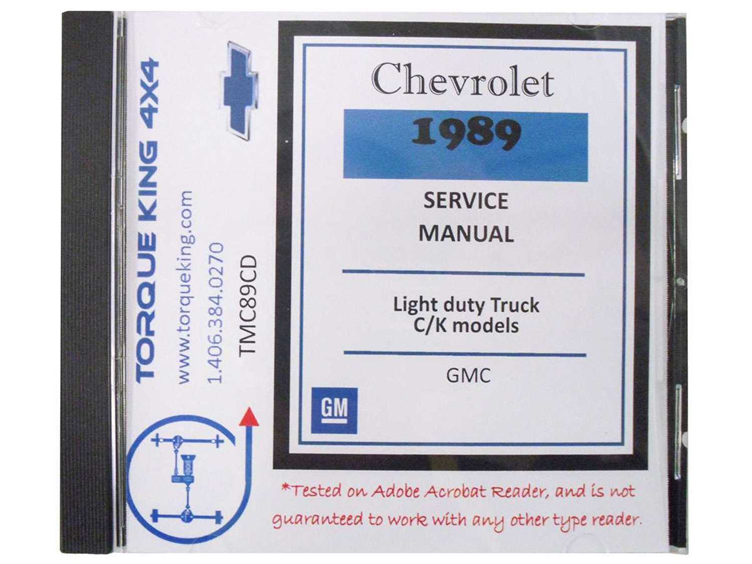 1989 chevy silverado owners manual