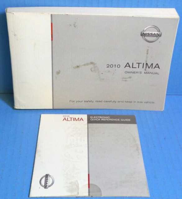 2010 nissan altima 2.5 s owners manual