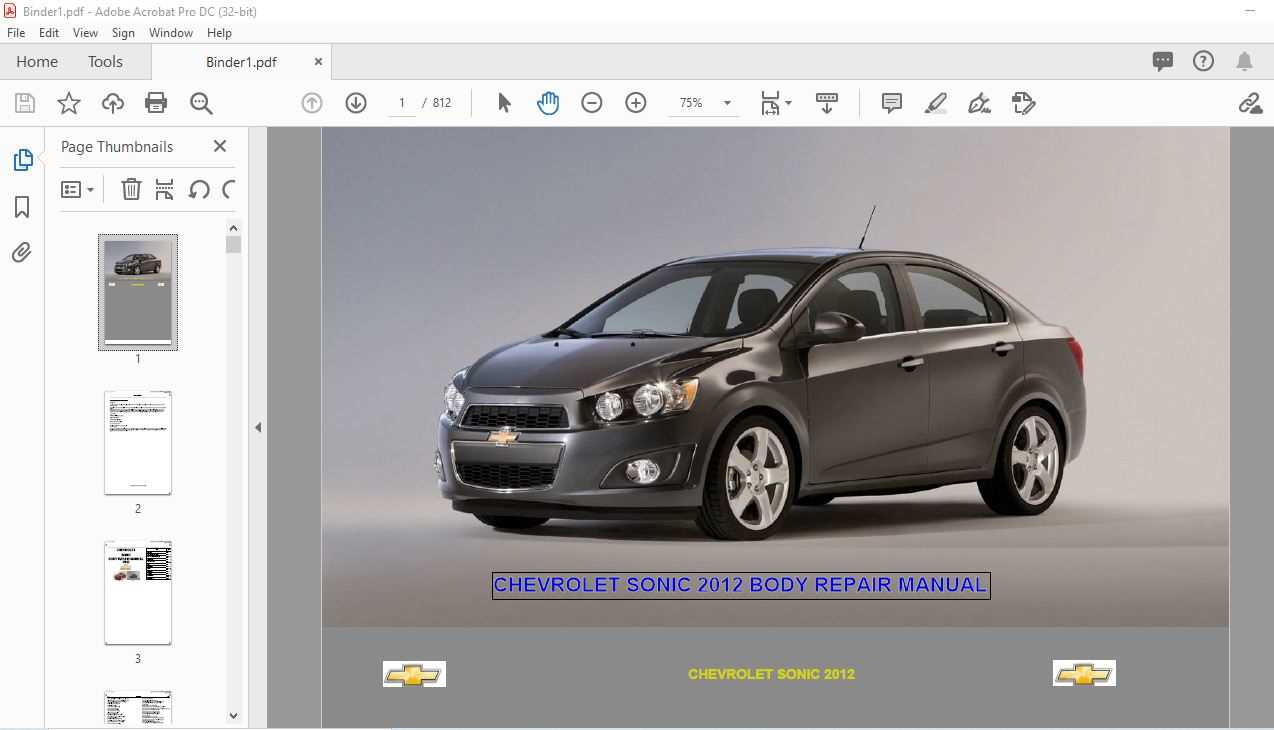 2012 sonic owners manual