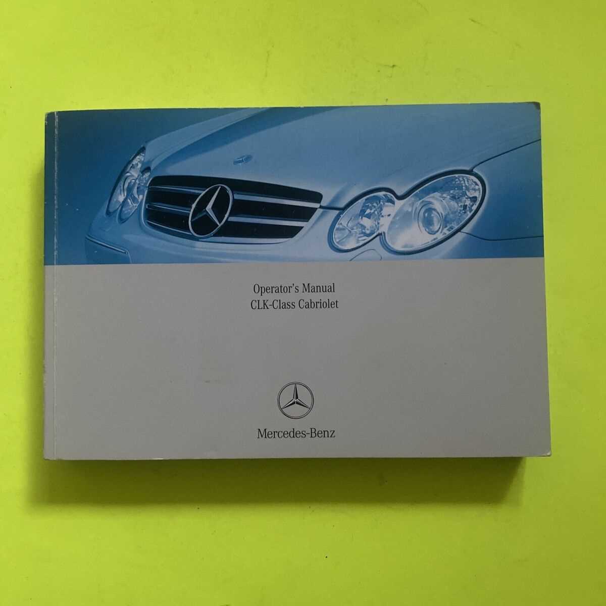 2008 mercedes clk 350 owners manual