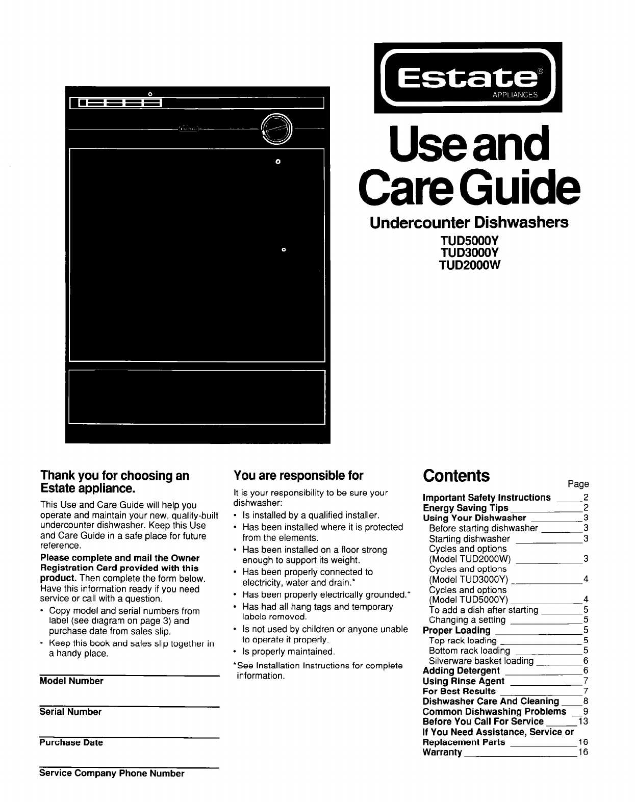 owners manual for ge dishwasher