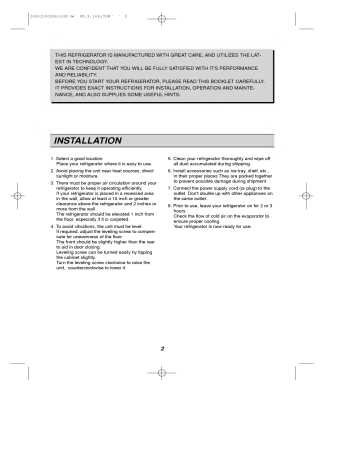 owners manual for lg refrigerator