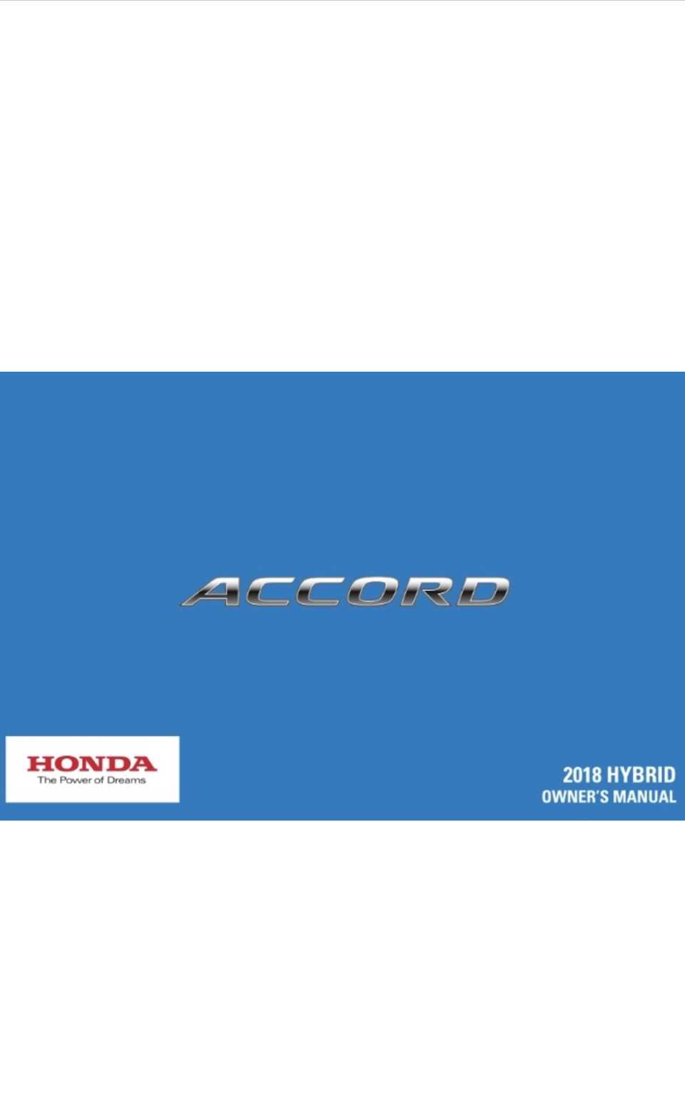 honda accord owners manual 2019