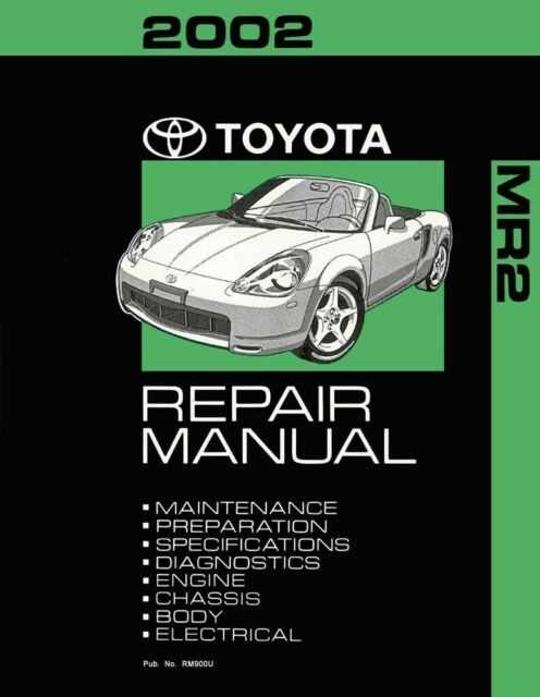 1989 toyota mr2 owners manual