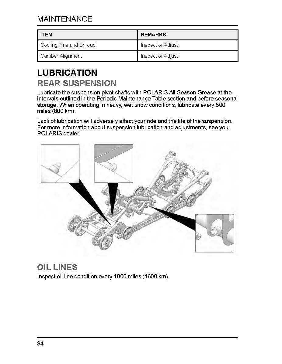 polaris snowmobile owners manual