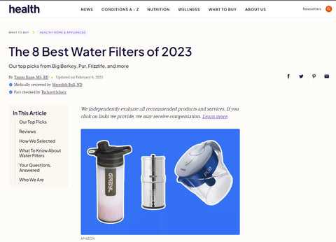 pur water filter owners manual