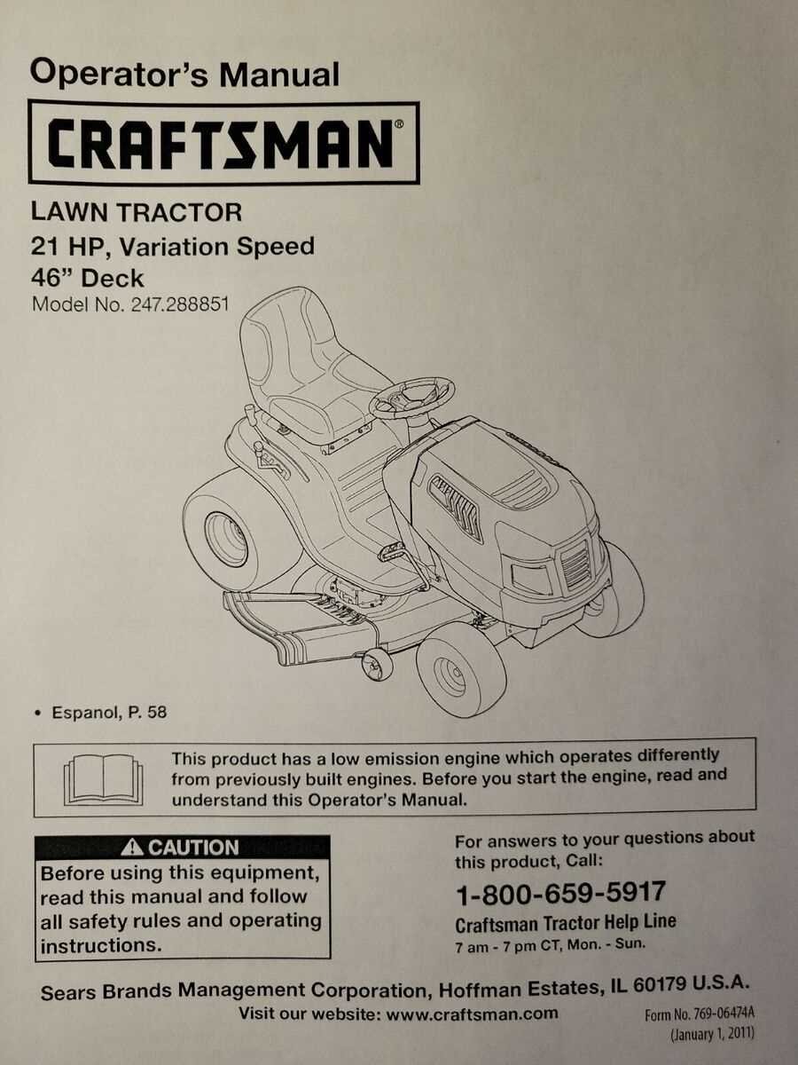 craftsman lawn tractor lt 2000 owners manual