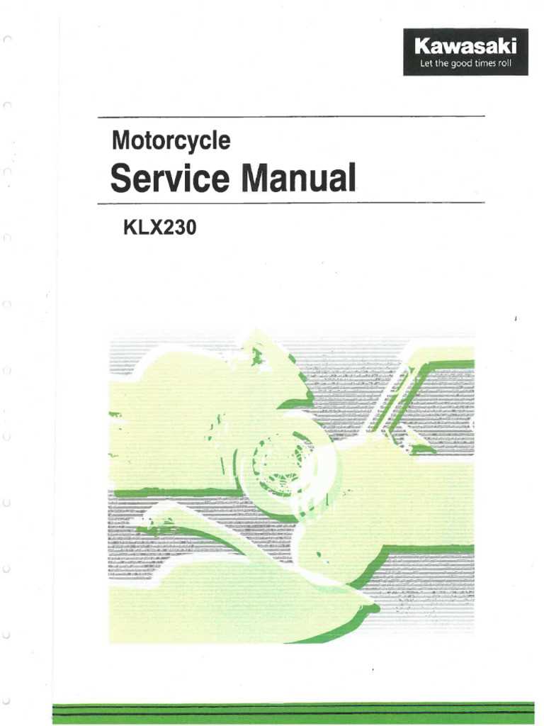 klx 230 owners manual