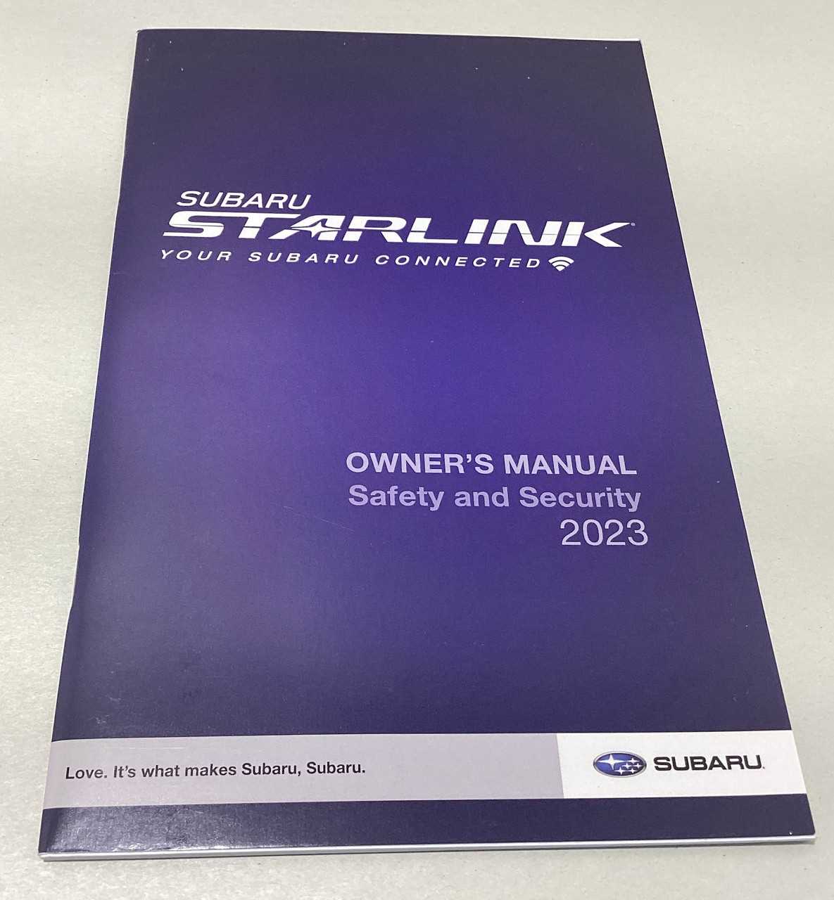 2023 wrx owners manual