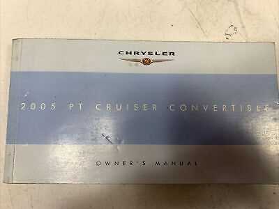 2005 chrysler pt cruiser owners manual