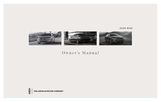 2020 lincoln mkz owners manual