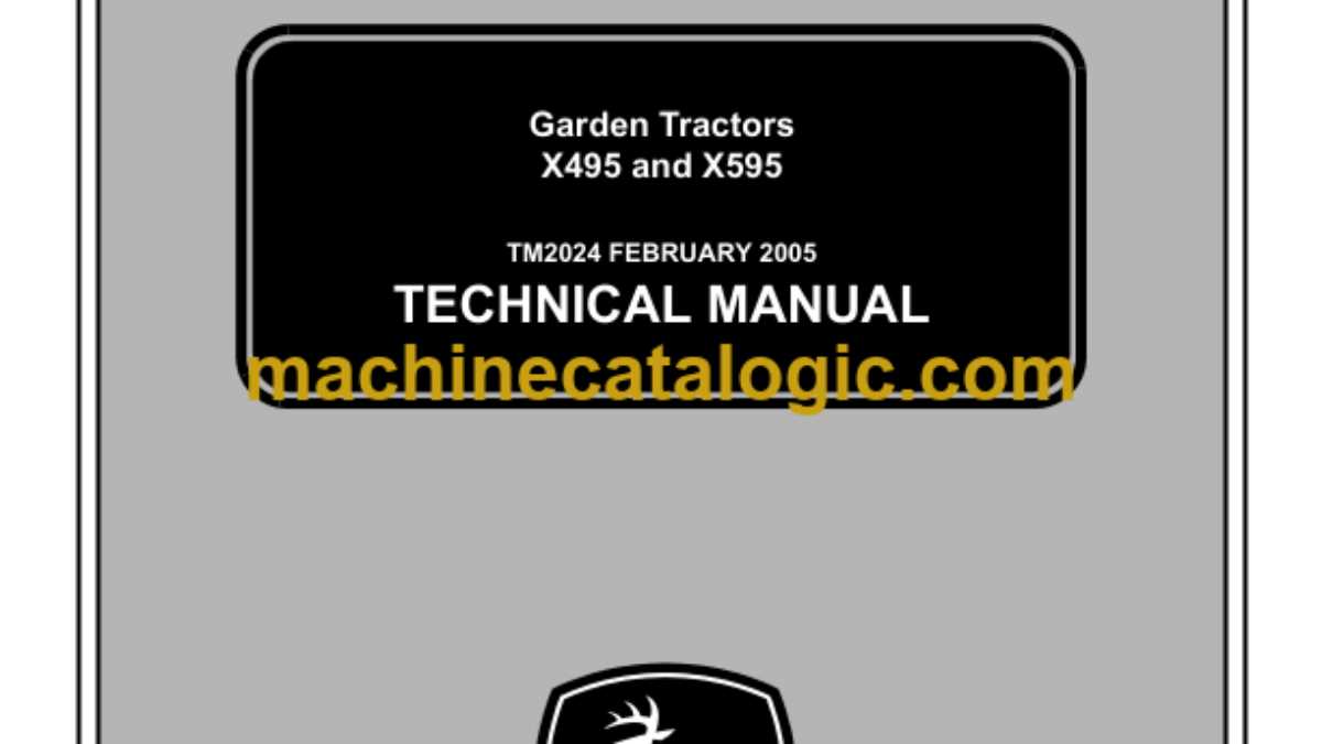 john deere x495 owners manual