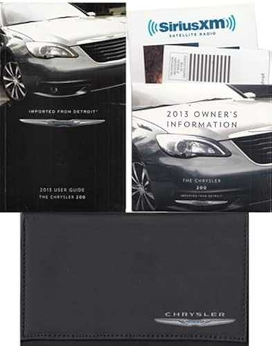 2013 chrysler 200 owners manual