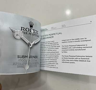 rolex submariner owners manual