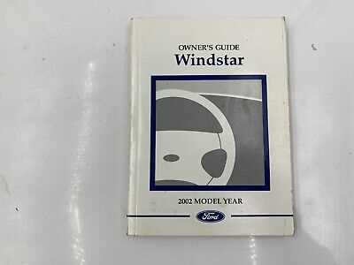 2002 ford windstar owners manual