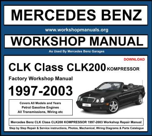 mercedes clk 320 owners manual