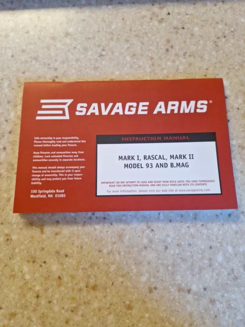 savage arms owners manual