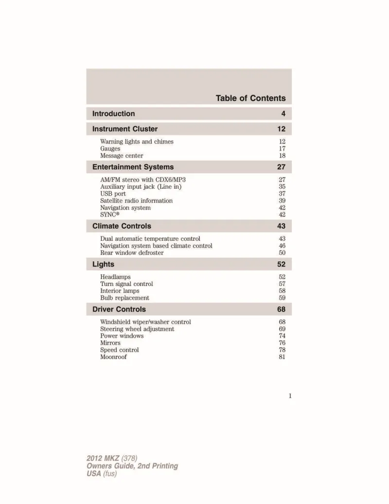 lincoln mkt owners manual