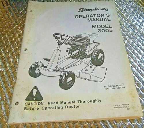 simplicity regent owners manual