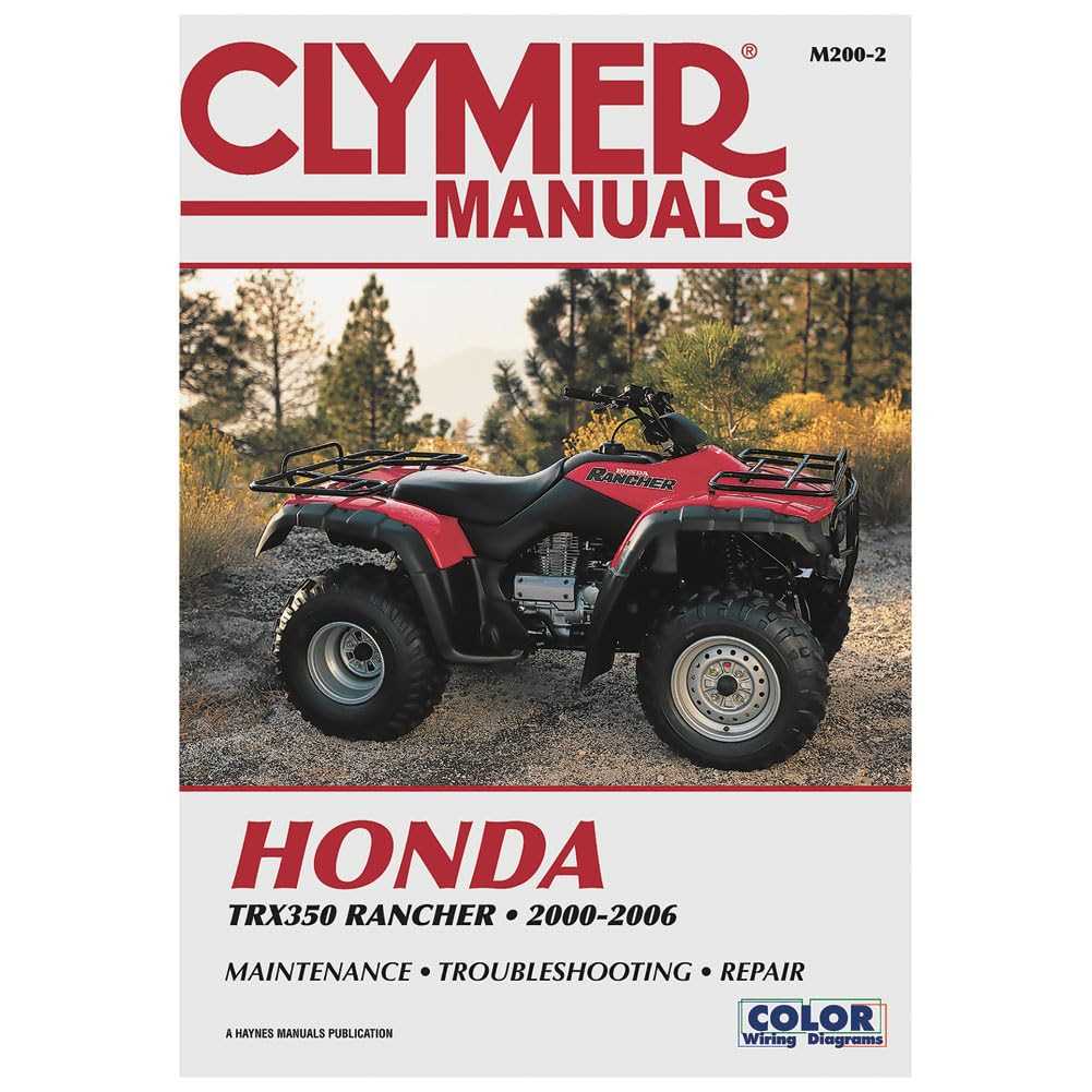 2000 honda foreman 450 es owners manual