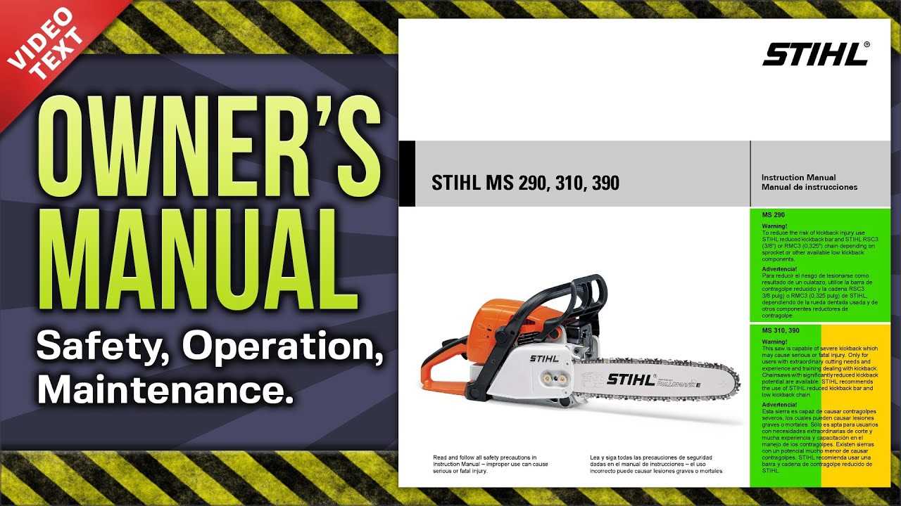 stihl ms290 owners manual