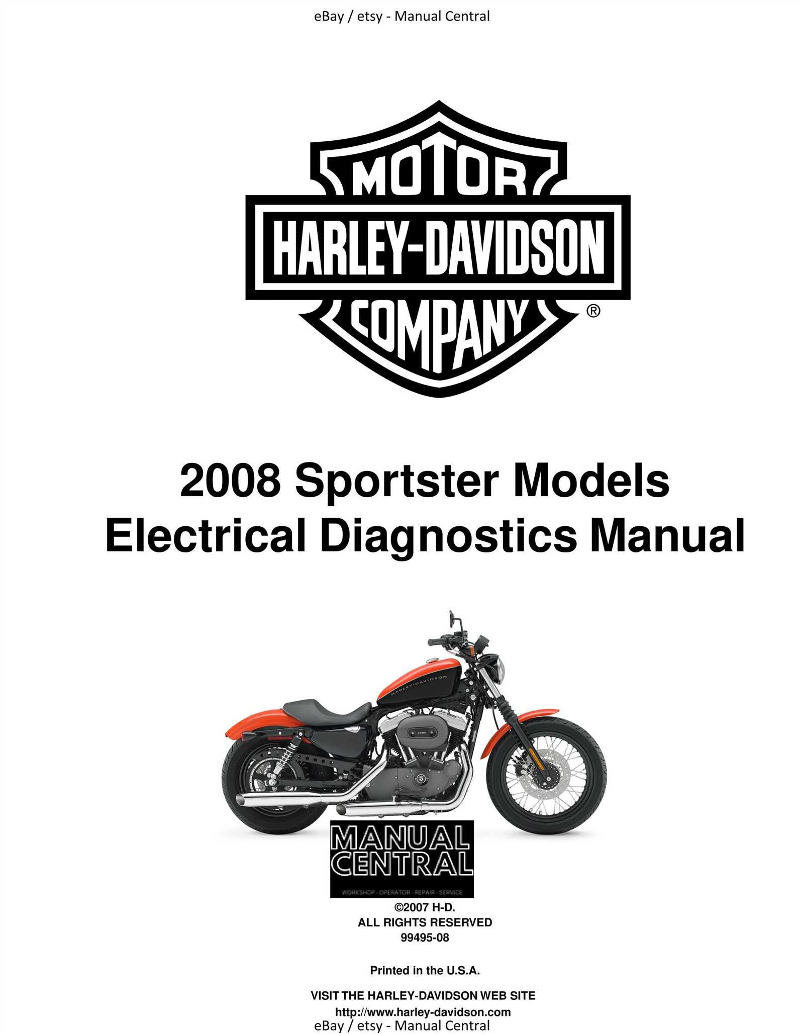 2007 harley davidson sportster owners manual