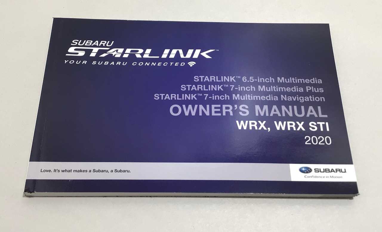 subaru outback 2020 owners manual