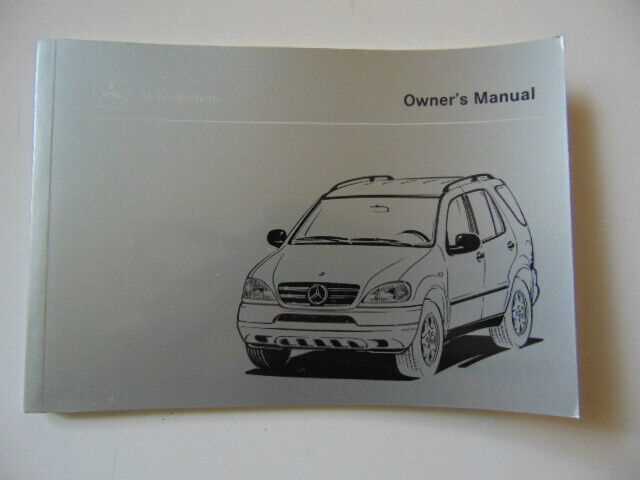 2000 mercedes ml430 owners manual