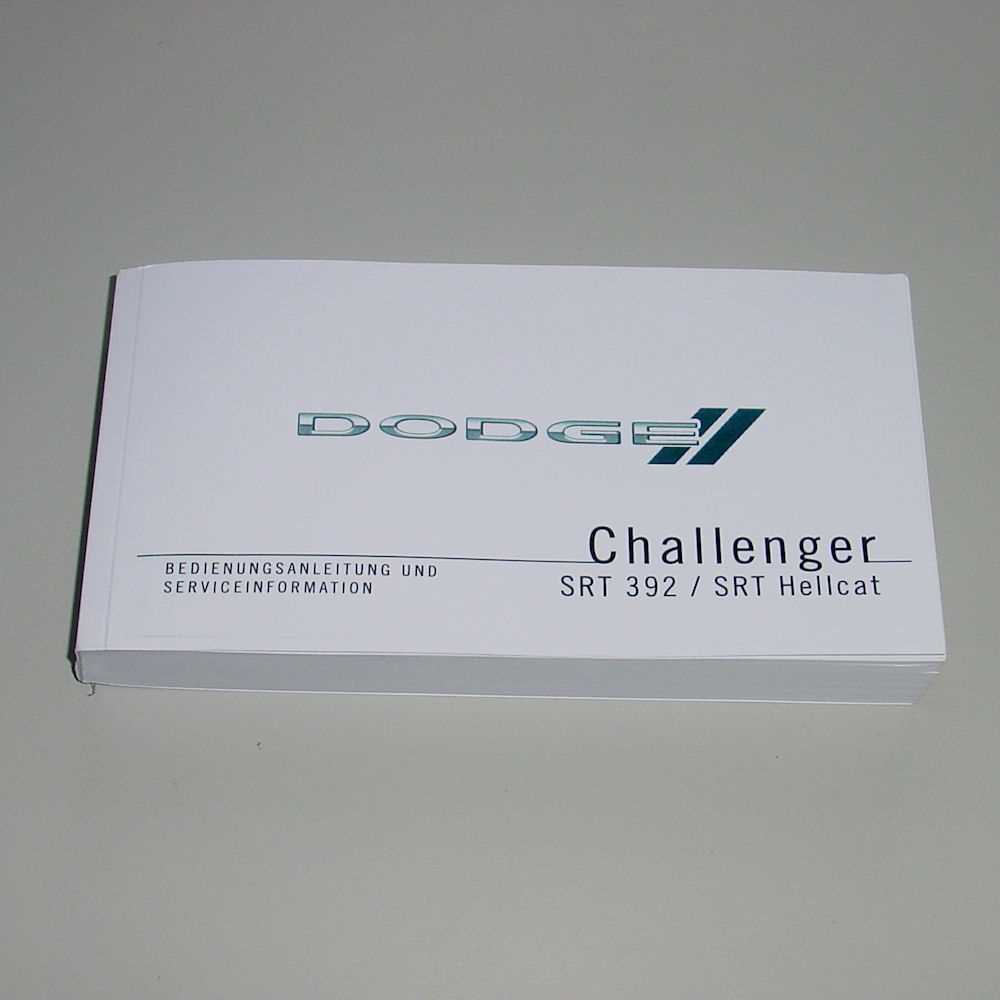 dodge challenger owners manual 2015