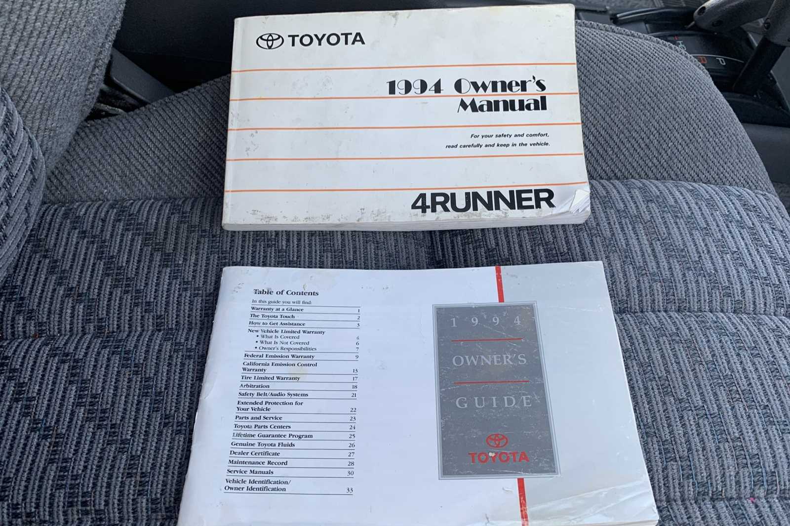 1994 toyota 4runner owners manual