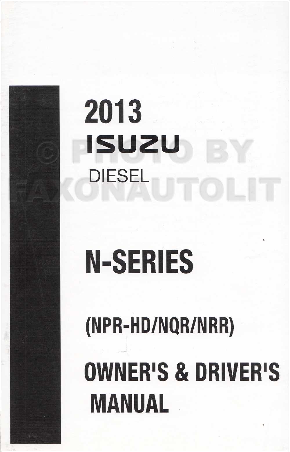 2006 isuzu npr owners manual