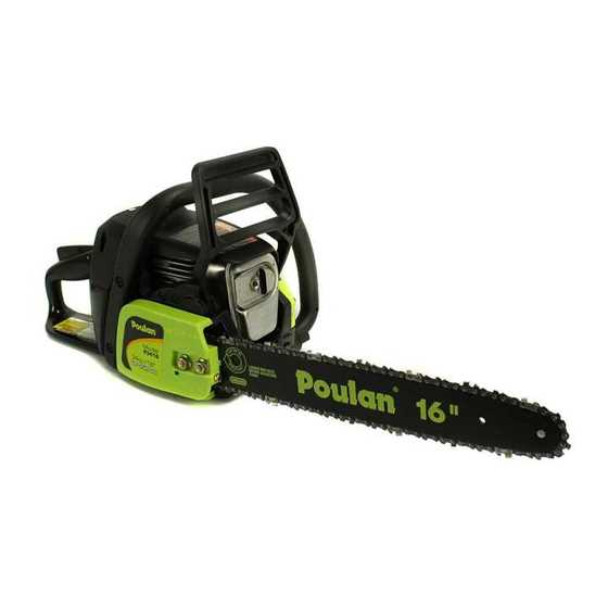 poulan chainsaw owners manual