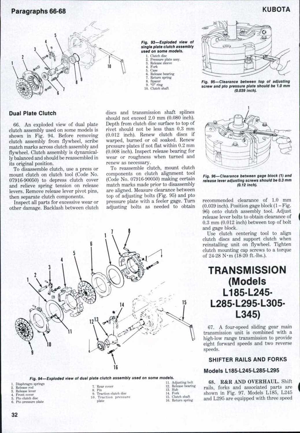 kubota l185 owners manual